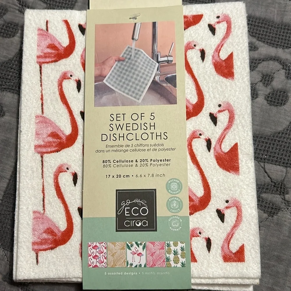 Five pack of Swedish dish cloths